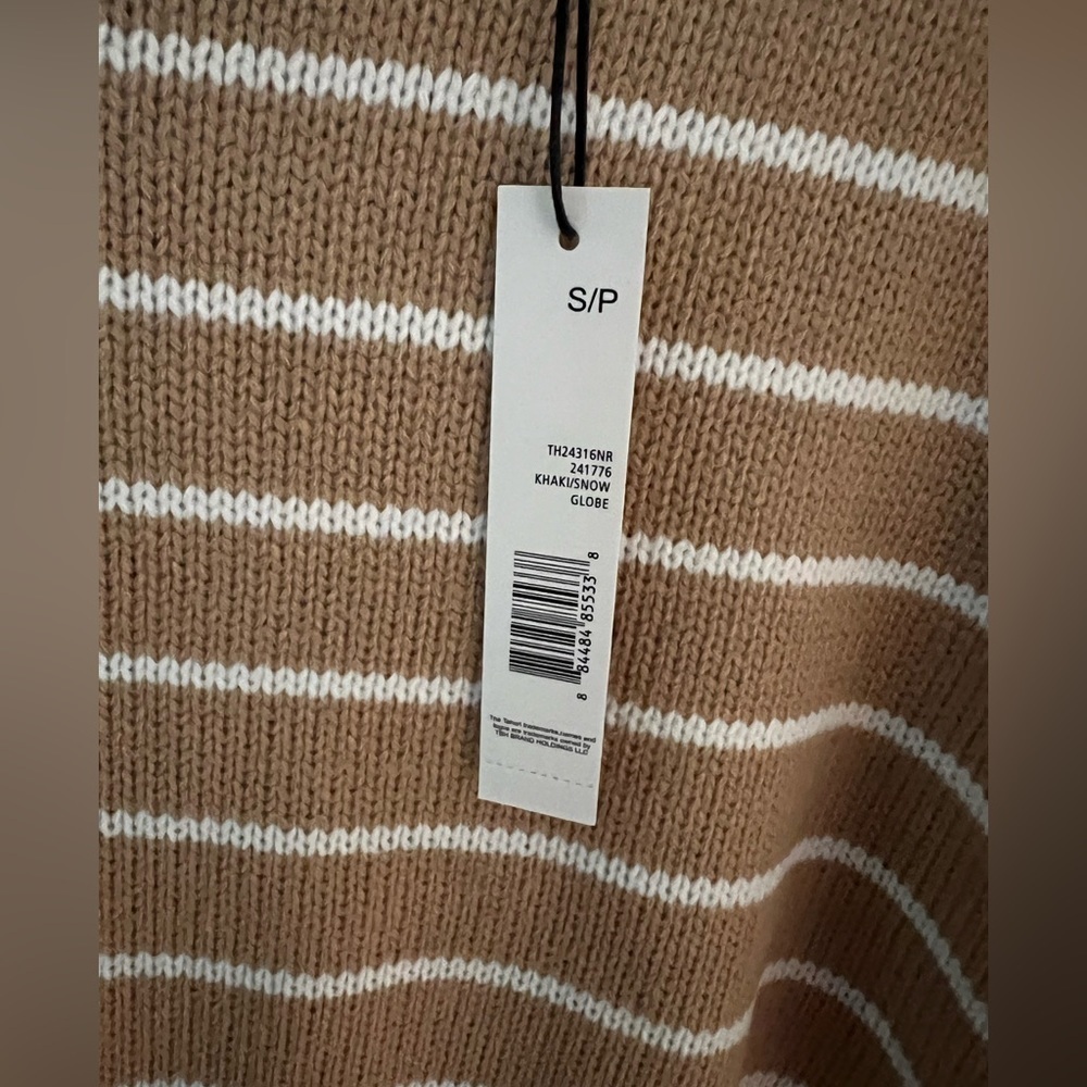 NWT - T Tahari Striped Long Sleeve Crewneck Sweater - Picture 6 of 8